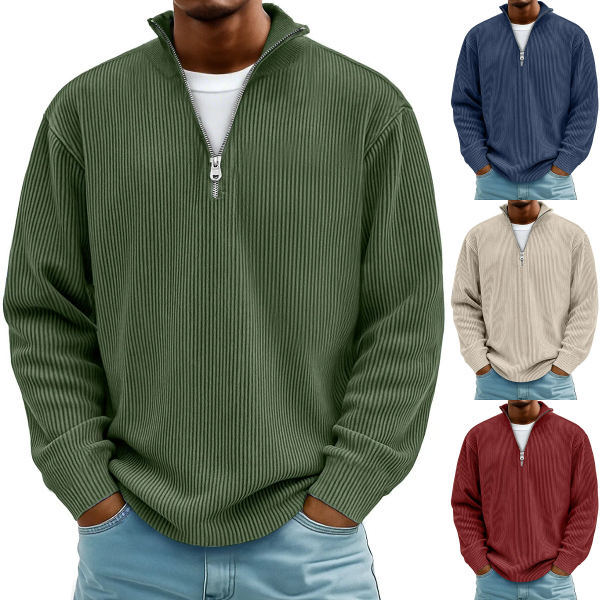 🔥【S-5XL】Jesień/Zima 2025 Nowa męska bluza ze stójką