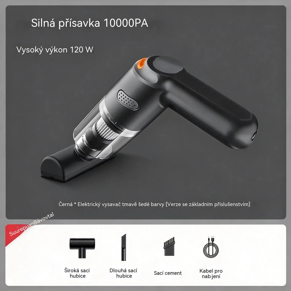 🚗✨ Výkonný akumulátorový vysavač do auta – Kompaktní, bez kabelů a výkonný