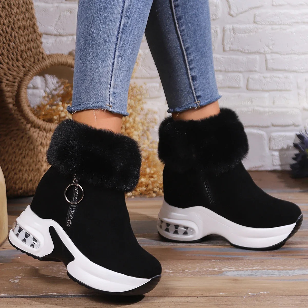 【35-43】💕Nové dámské zimní boty z měkké bavlny s tlustou podrážkou