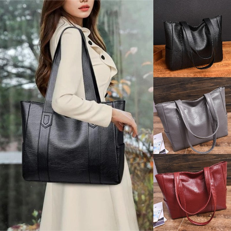 ✨👜 Nová dámska kabelka z mäkkej kože, voľný štýl, veľká kapacita, módna a ľahko kombinovateľná