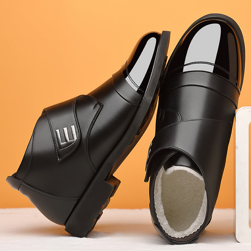 【38-44】🔥Zimowe buty bawełniane z podszewką z polaru, buty casualowe w stylu brytyjskim