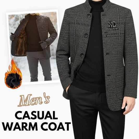 🧥🔥 Pánsky zimný kabát 3D strihu - hrubý a vetruodolný, ideálny do chladného počasia vonku ❄️✨【40-90kg】