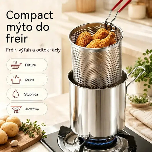 🍳🔥 POSLEDNÍ DEN! -50 % | Multifunkční fritéza 304 | Snadné, rychlé a bezproblémové vaření