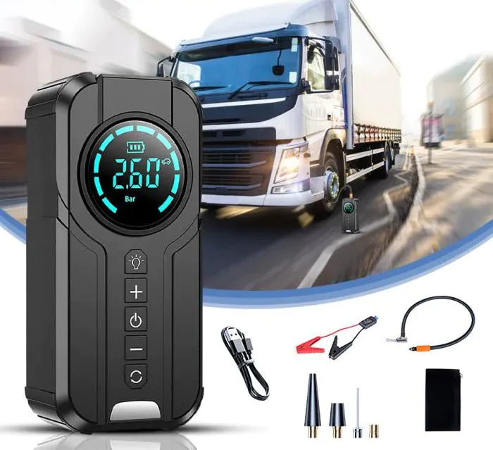 🔥Automóvil multifunción con bomba de aire y fuente de alimentación de arranque auxiliar para automóvil