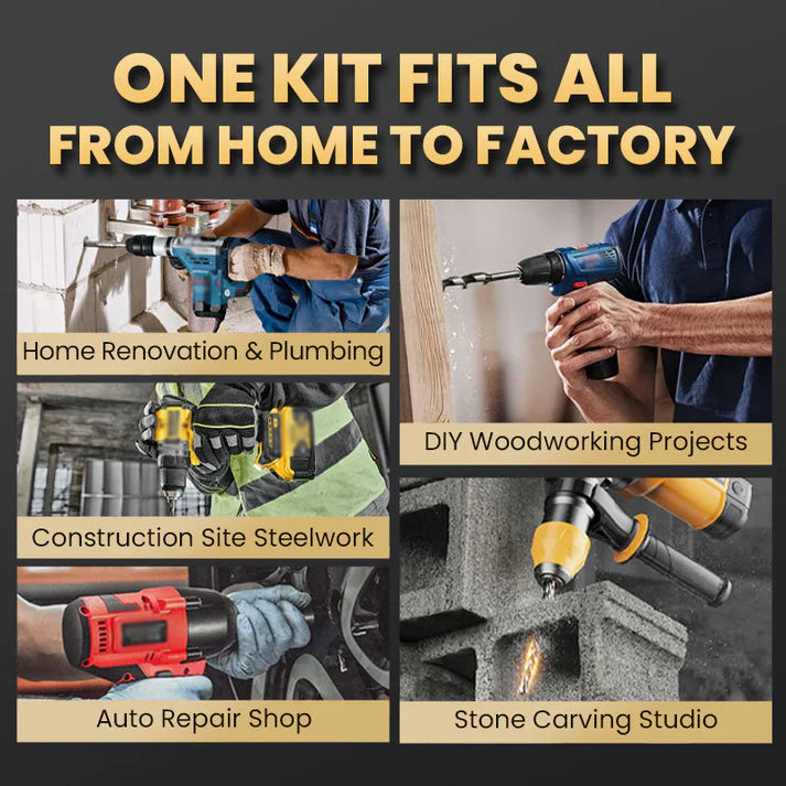 【4+5+6+8+10+12mm】🔥Komplet ekscentričnih svedrov Heavy Duty s 6 žlebovi