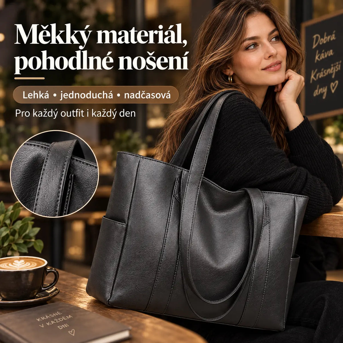 👜 Nová dámská kabelka přes rameno z měkké kůže ✅