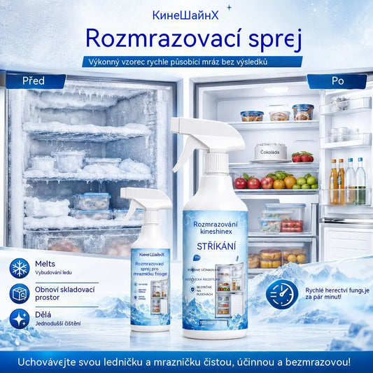 🔥【2 lahve za 620 Kč】❄️ Nový rozmrazovací sprej 2026 🧡 Rychle odstraňte led z mrazáku