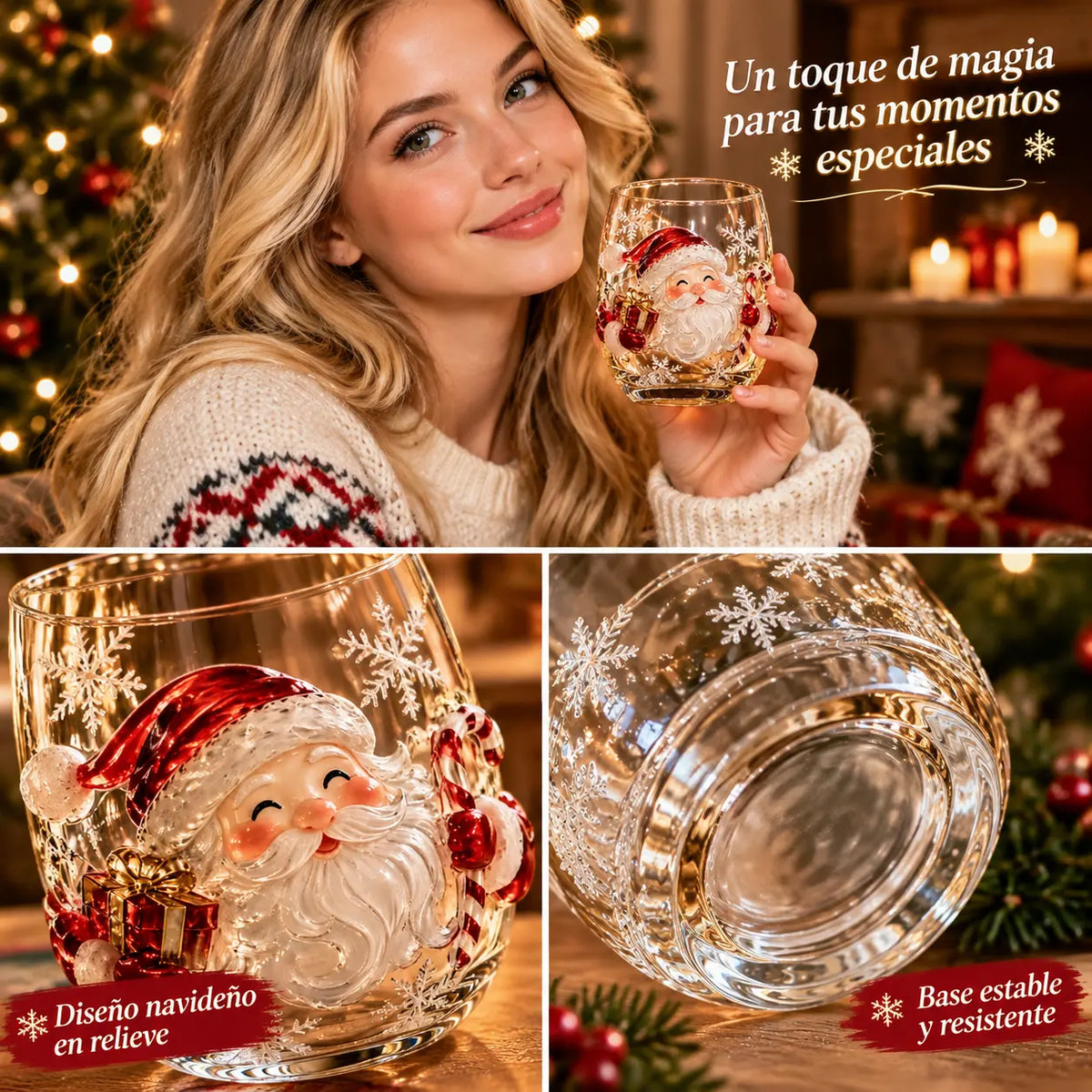 🎄🎅Sklenice na whisky z vánoční série