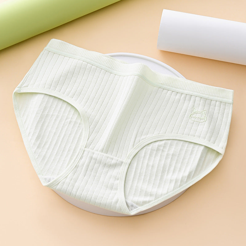 (7 ks)- Dámske jednoduché a pokročilé antibakteriálne spodné prádlo s vysokým pásom, vhodné pre ženy s hmotnosťou