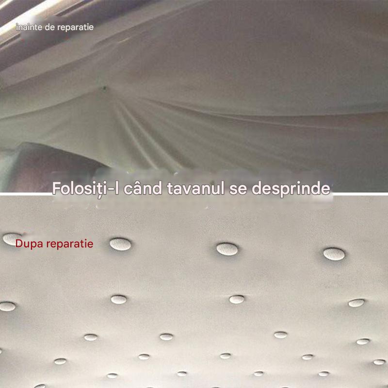 La lona del techo del coche se cae, repare la hebilla de fijación. Modificación y reacondicionamiento del interior del coche sin desmontar (kit de herramientas de instalación, destornillador y toalla incluidos).