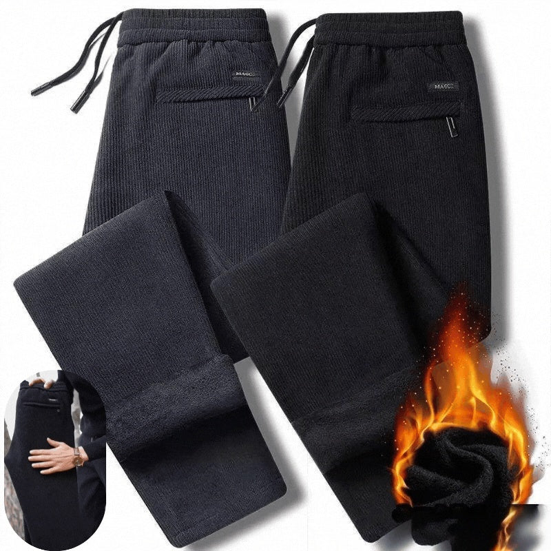 🔥🤩【M-5XL】Pánske jesenné a zimné manšestrové rovné voľné nohavice na voľný čas