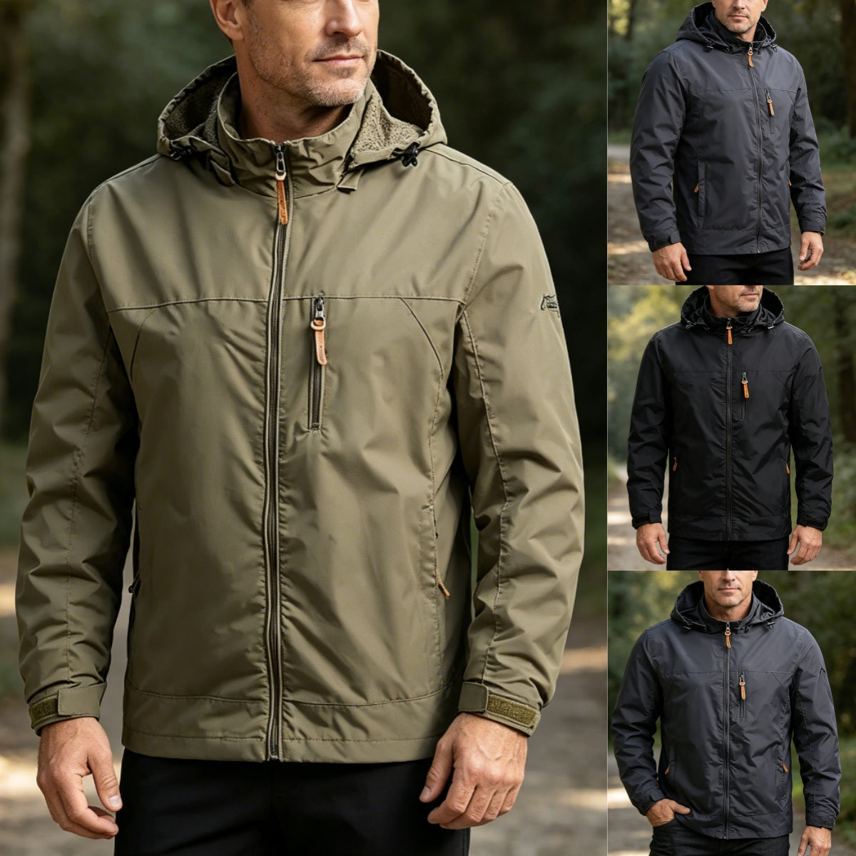 🔥【M-5XL】Φθινοπωρινό/Χειμερινό Casual Μπουφάν με Κουκούλα, Χαλαρή Γραμμή, Διαθέσιμα Όλα τα Μεγέθη