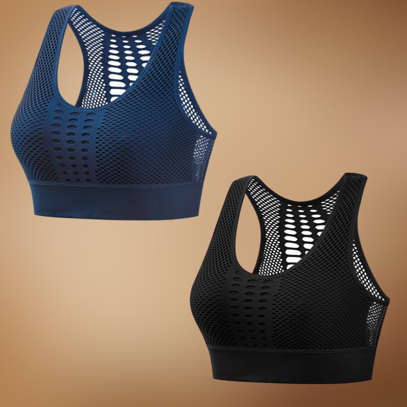 45KG-85KG【M~3XL】✨【Balení 2 kusů】Dámská prodyšná sportovní podprsenka bez kostic, plus velikosti