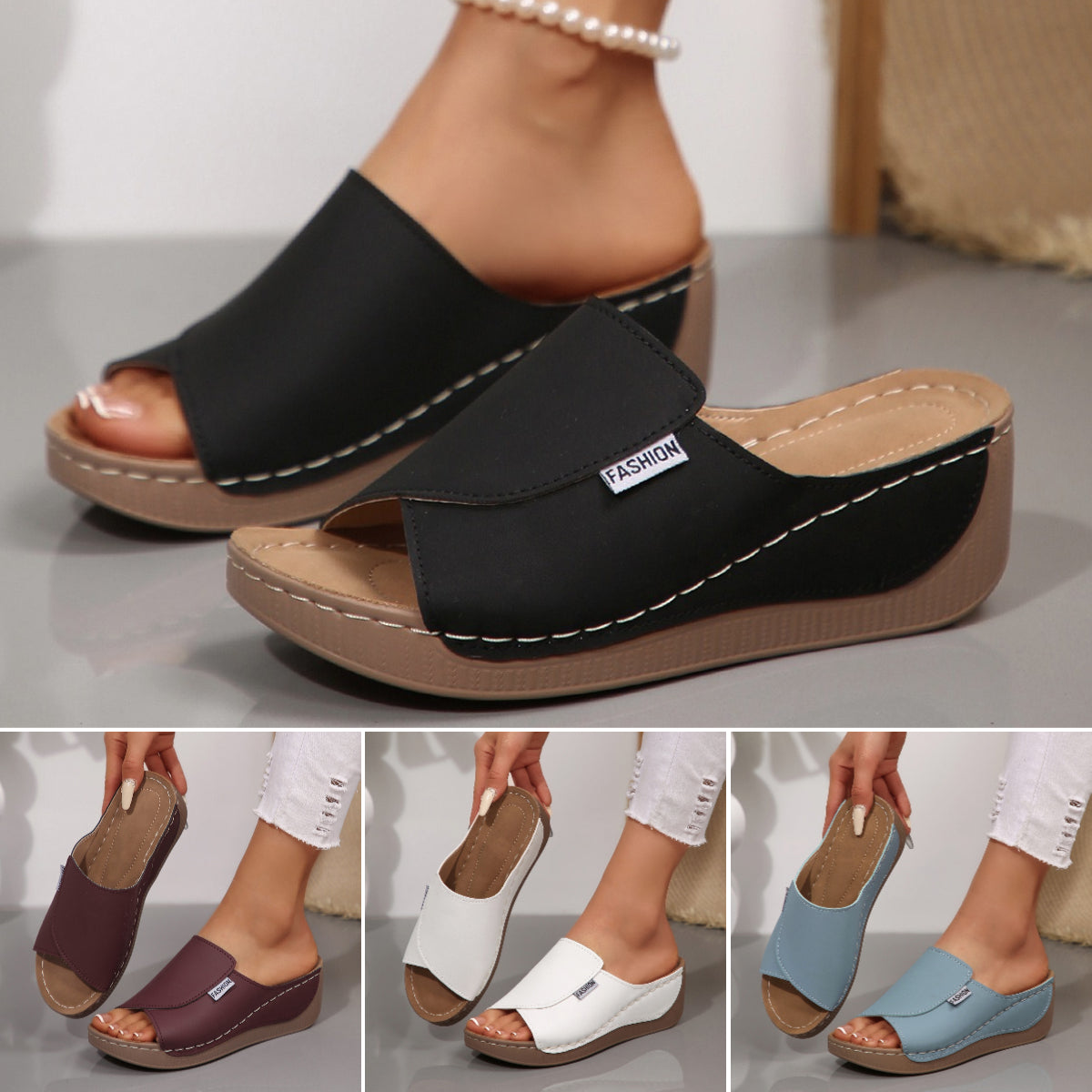 🔥👡【36-43】Moderní dámské sandály z pravé kůže s měkkou a silnou podrážkou