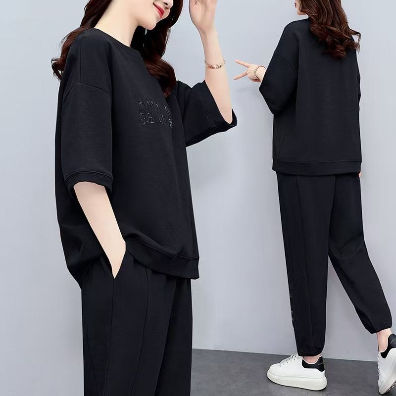 [M-4XL] Sportski set [Majica + Hlače] Udobna ženska odjeća 