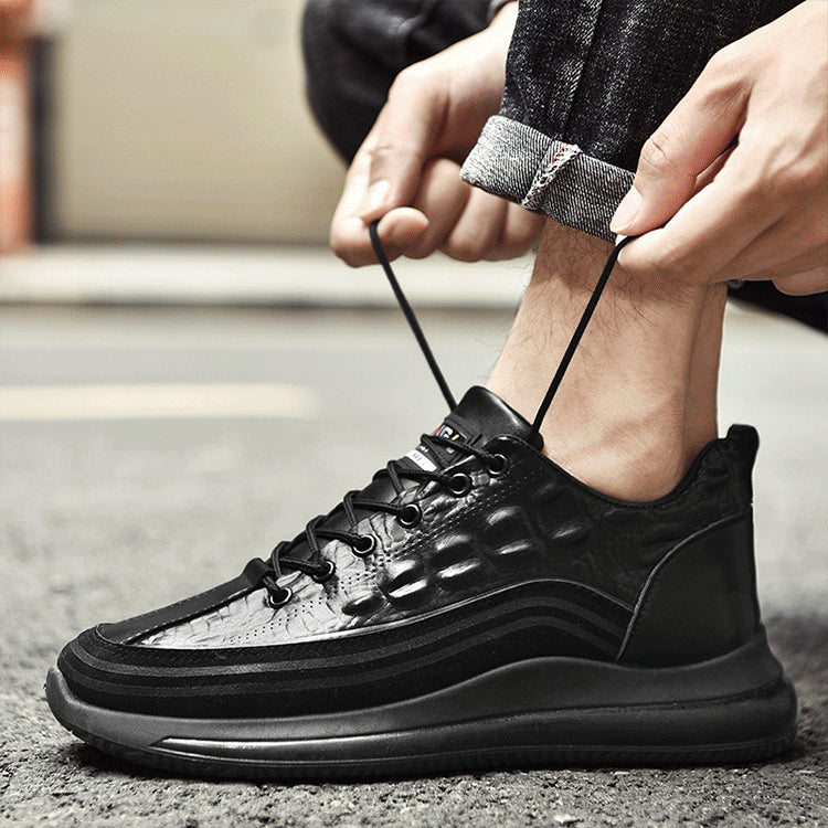 【38-48】Ιταλικά sneakers με στάμπα κροκόδειλου πολυτελείας