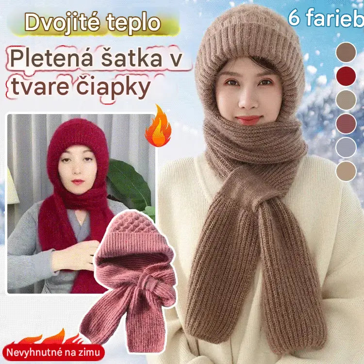 🔥【ČEPICE + ŠÁLKA】🔥🐏 Vysoce kvalitní, pohodlná, měkká a větruodolná kapuce a šála s vestavěnou ochranou sluchu