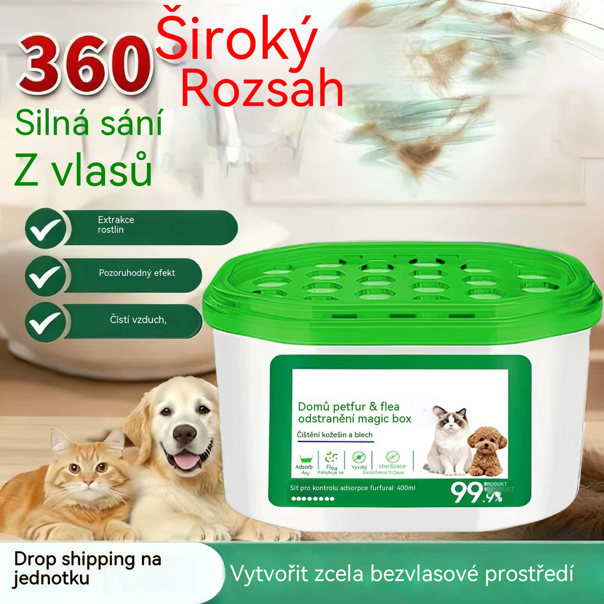 🔥【Kupte 1 a dostanete 1 zdarma】 NABÍDKA 2026 - Magická krabička pro odstranění zvířecích chlupů a zápachu v domácnosti