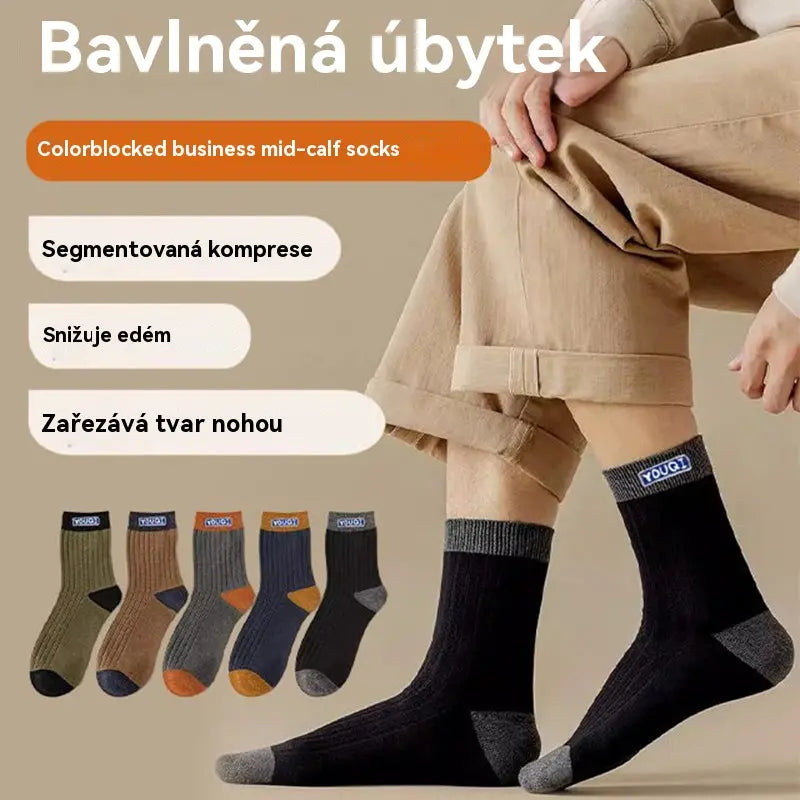 ❤️【1 sada】10 páry za 570Kč🧦Pánské hřejivé a zápach odpuzující ponožky - odvádějí pot a jsou prodyšné, udržují nohy v suchu a pohodlí