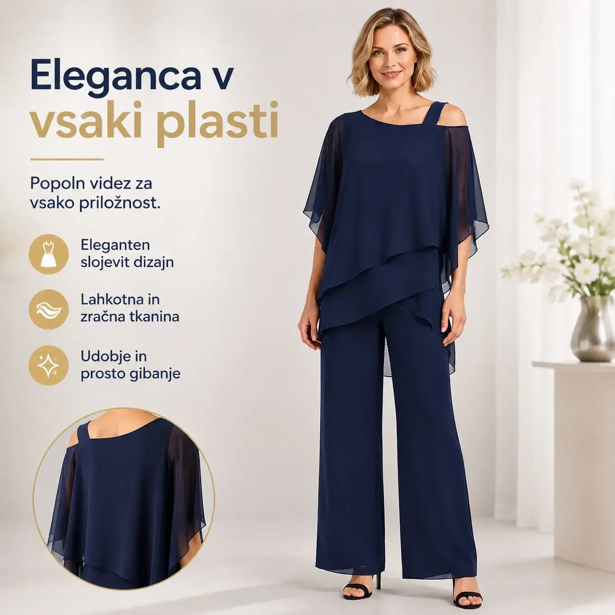 ⏳【Majica + hlače】⏰【50-120 KG】👚👖 Ženski dvodelni komplet: material, prijazen do kože, spuščena ramena ✅
