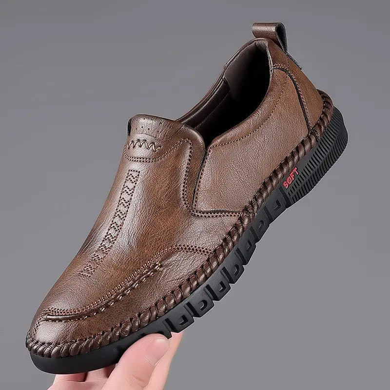 🏆【39-44】👞Zapatos de piel para hombre – suaves, cómodos y antideslizantes