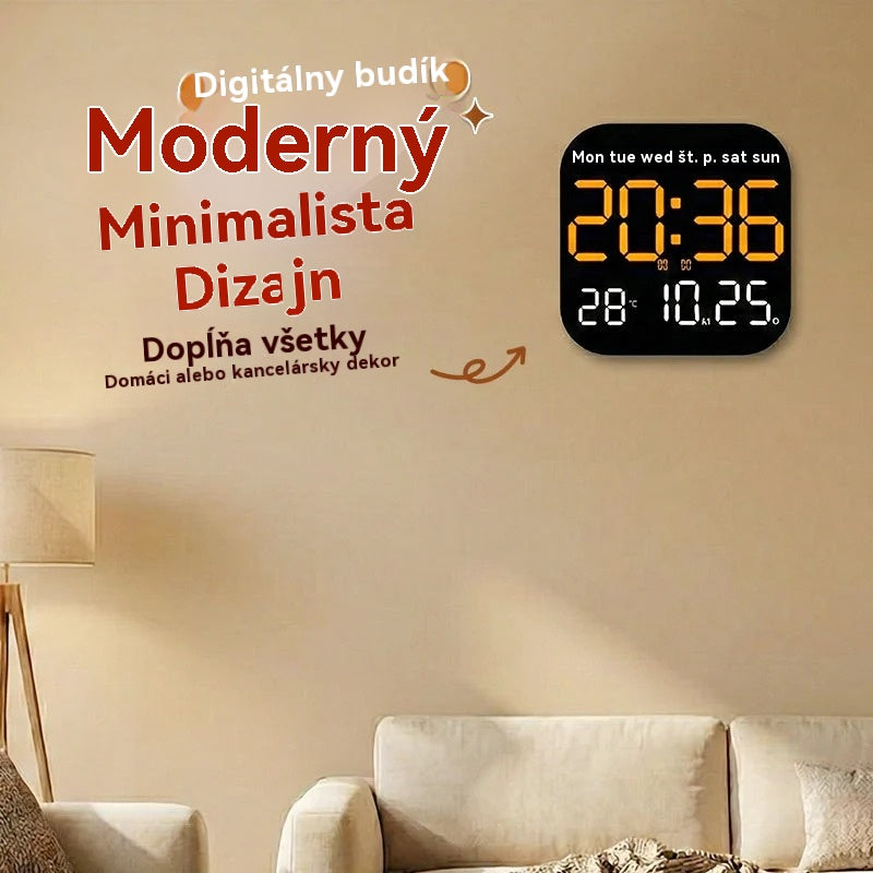 🕰️ 🛏️ Časově omezená 50% sleva! sleva! Digitální hodiny do domácnosti a kanceláře – jemné buzení, rozlučte se s rušivými budíky!