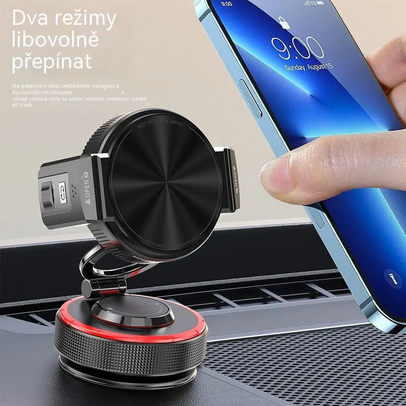 📱 Sleva 50 %! Držák telefonu do auta s přísavkou a magnetickou silou 20 N, teleskopickým ramenem a otočením o 360°. Stabilní a skládací! ✨🚗