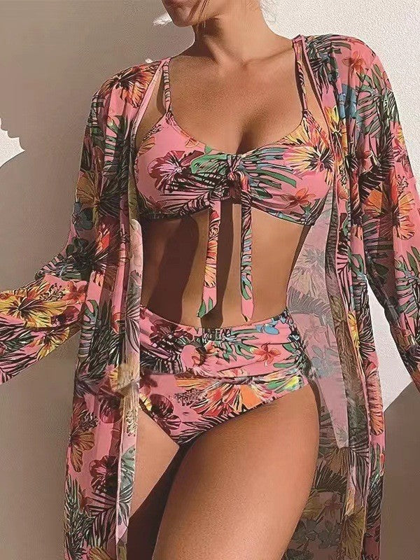 👙☀️【S-2XL】 Nová trojdielna súprava šatkových plaviek 2025