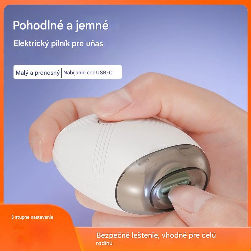 💅 Kúp 1 a získaj 1 zadarmo! ✨ Elektrický pilník na nechty, tichý a bezpečný na používanie, jemne a bezpečne sa stará o vaše nechty.