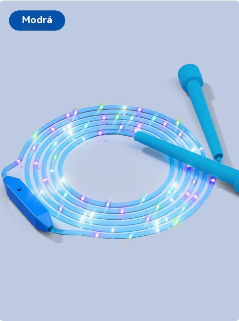 🏃【2 artículos】🌈 Cuerda para saltar con luz LED para niños