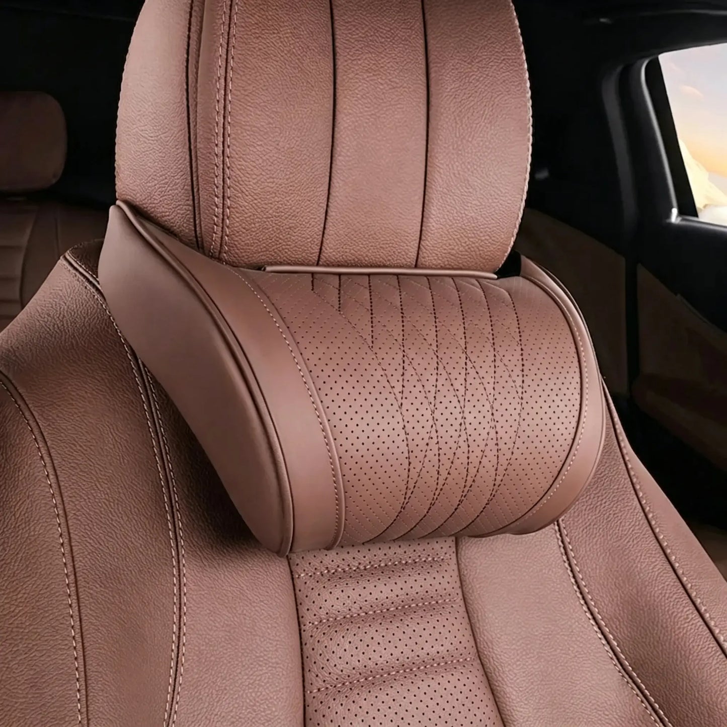 🛡️🚗 Ergonomický polštář do auta z paměťové pěny — Ulevuje od napětí v krku a ramenou; řiďte bez únavy! 💪😌