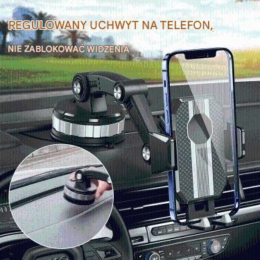 📱🔥Wielofunkcyjny uchwyt samochodowy na telefon, wytrzymuje ciężar do 5 kg!