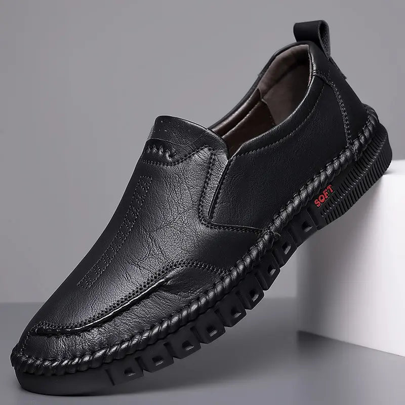 🏆【39-44】👞Zapatos de piel para hombre – suaves, cómodos y antideslizantes