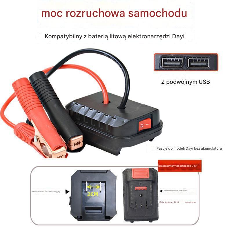 🚗【Kup 1, a 1 otrzymasz gratis】🧰Wielofunkcyjny konwerter rozruchu akumulatora samochodowego【(podwójny interfejs USB)】