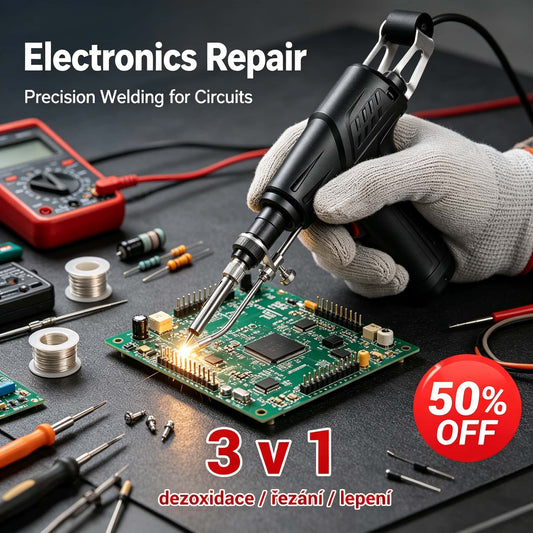 🔥🔩Elektrická páječka 60W sada s příslušenstvím pro opravy elektroniky DIY