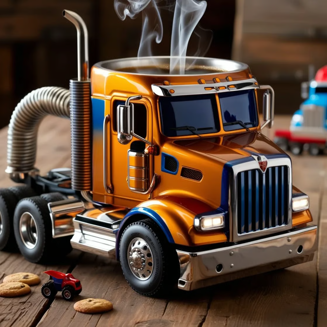 🚛【Novinka a nejprodávanější】Ručně vyrobený hrnek na kávu pro nákladní automobily