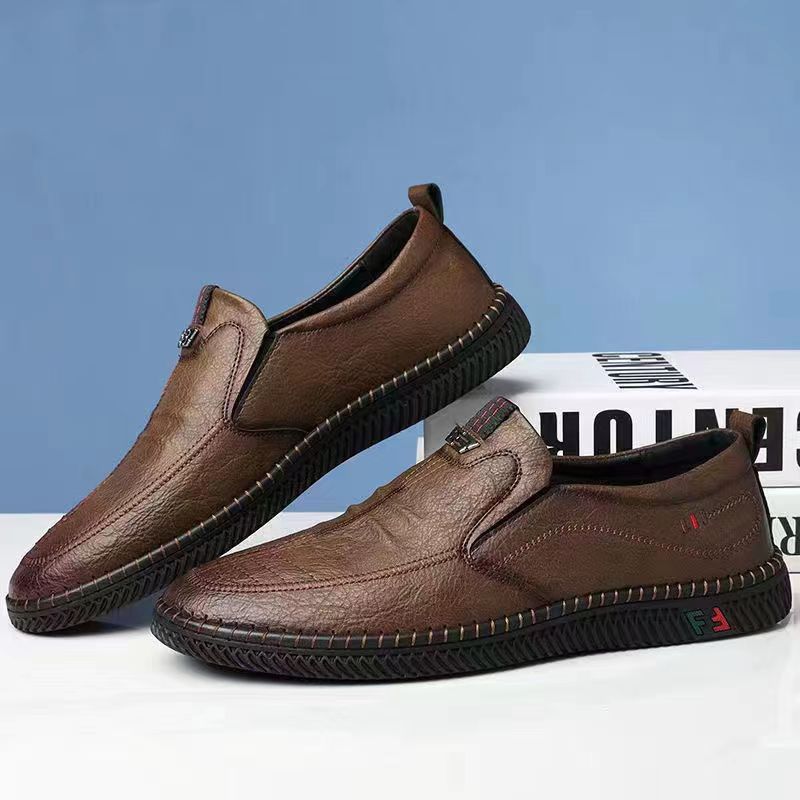 【50% zľava】[38-44]👞Kožené mäkké topánky pre starších mužov｜Priedušné a pohodlné｜Chôdza bez únavy