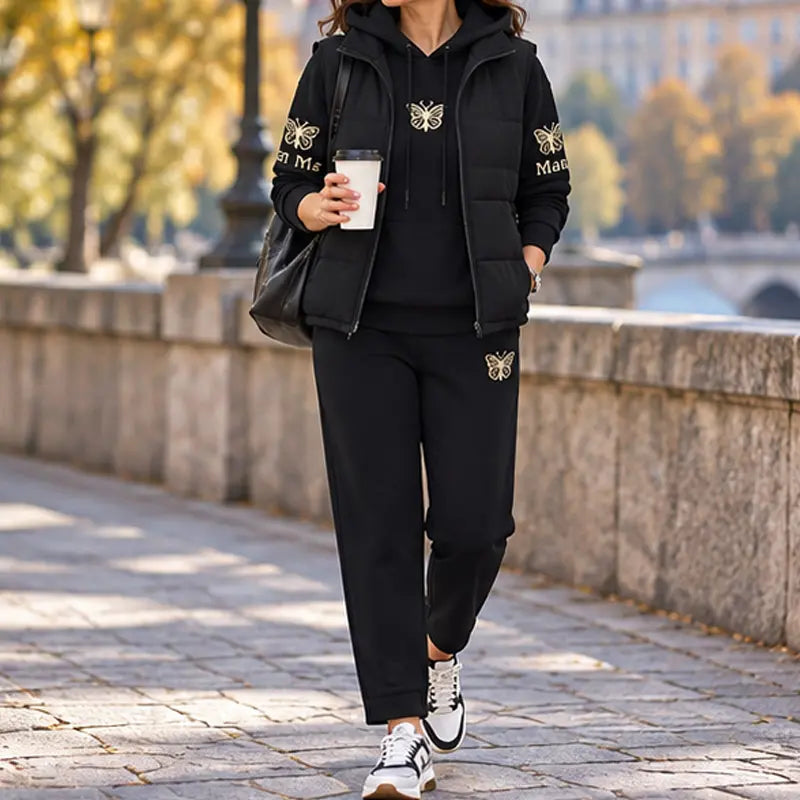 【M-4XL】💟💞Nový třídílný ležérní set (vesta + top + kalhoty) – Kolekce 2026