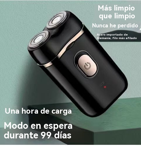 🧡Mini přenosný elektrický holicí strojek s magnetickou a vodotěsnou dvojitou hlavou