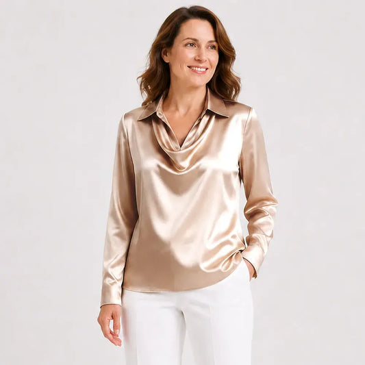✨【50% sleva po omezenou dobu】【S-3XL】【40-100 kg】Elegantní dámská košile s potiskem a límcem