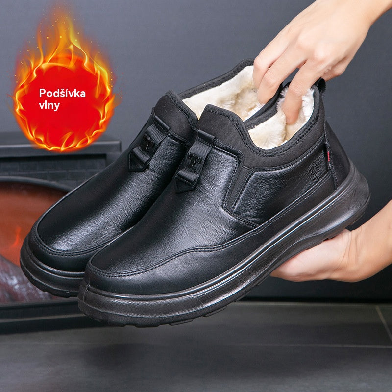 Pánské nové zimní sametové silné bavlněné boty (velikosti 39-44)
