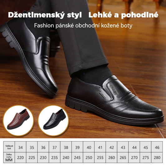 🔥【39-44】Pánské kožené business boty pro volný čas.