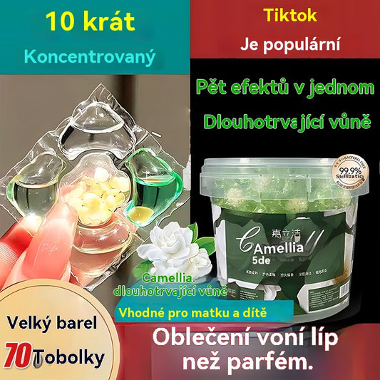 【✨100ks✨】 Extra veľké vedierko s perličkami s vôňou na bielizeň 5 v 1, dlhotrvajúca vôňa, silná dekontaminácia