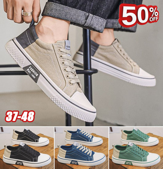 💥 (37-48) Zapatos de lona para hombre 2026 verano nuevo estilo cómodo transpirable suela suave versátil