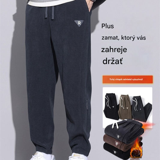 🔥【M-5XL】🖤Nové zimné nohavice pre mužov, plus zamat a hrubý manšestr, teplé a ležérne pánske nohavice