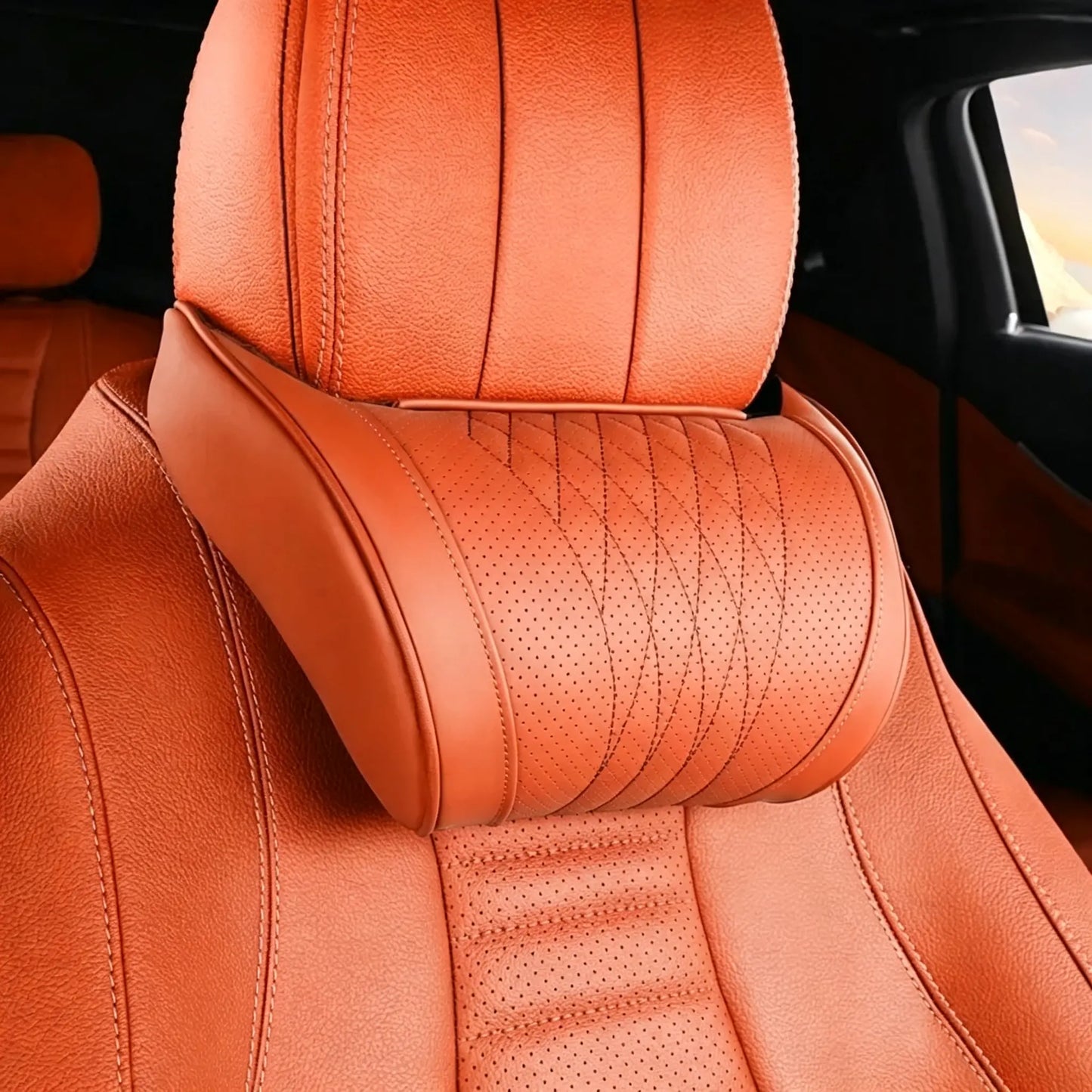 🛡️🚗 Ergonomický polštář do auta z paměťové pěny — Ulevuje od napětí v krku a ramenou; řiďte bez únavy! 💪😌