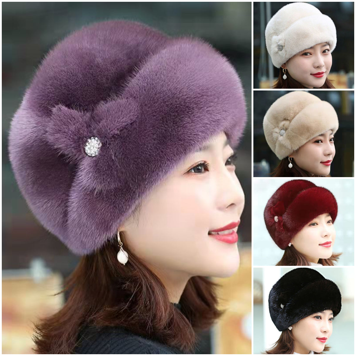 👒 Zimní nová módní teplá čepice 2025