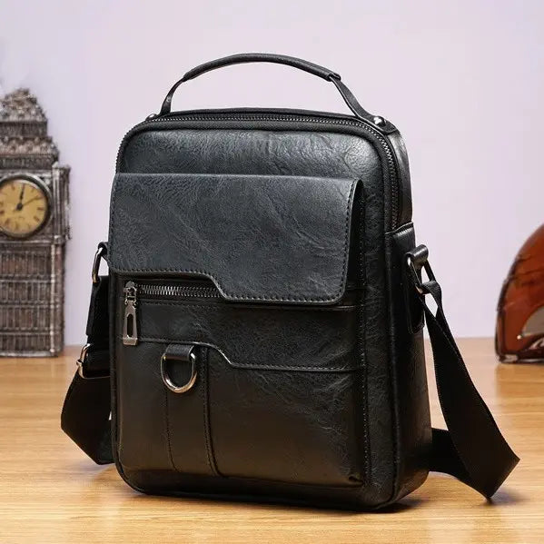 🔥Nova promocija 50% popusta 👜 Moderna in vsakodnevna moška usnjena torba z veliko zmogljivostjo