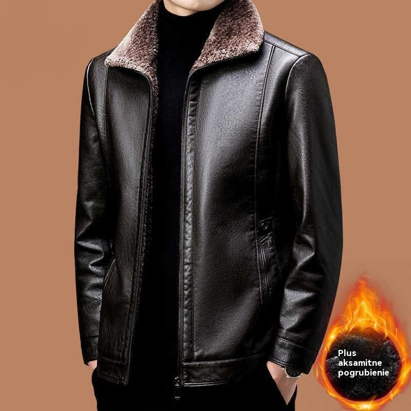 🔥🧥【Tallas M-3XL】🖤 Chaqueta de invierno para hombre 2025 en suave piel de oveja gruesa, estilo casual.