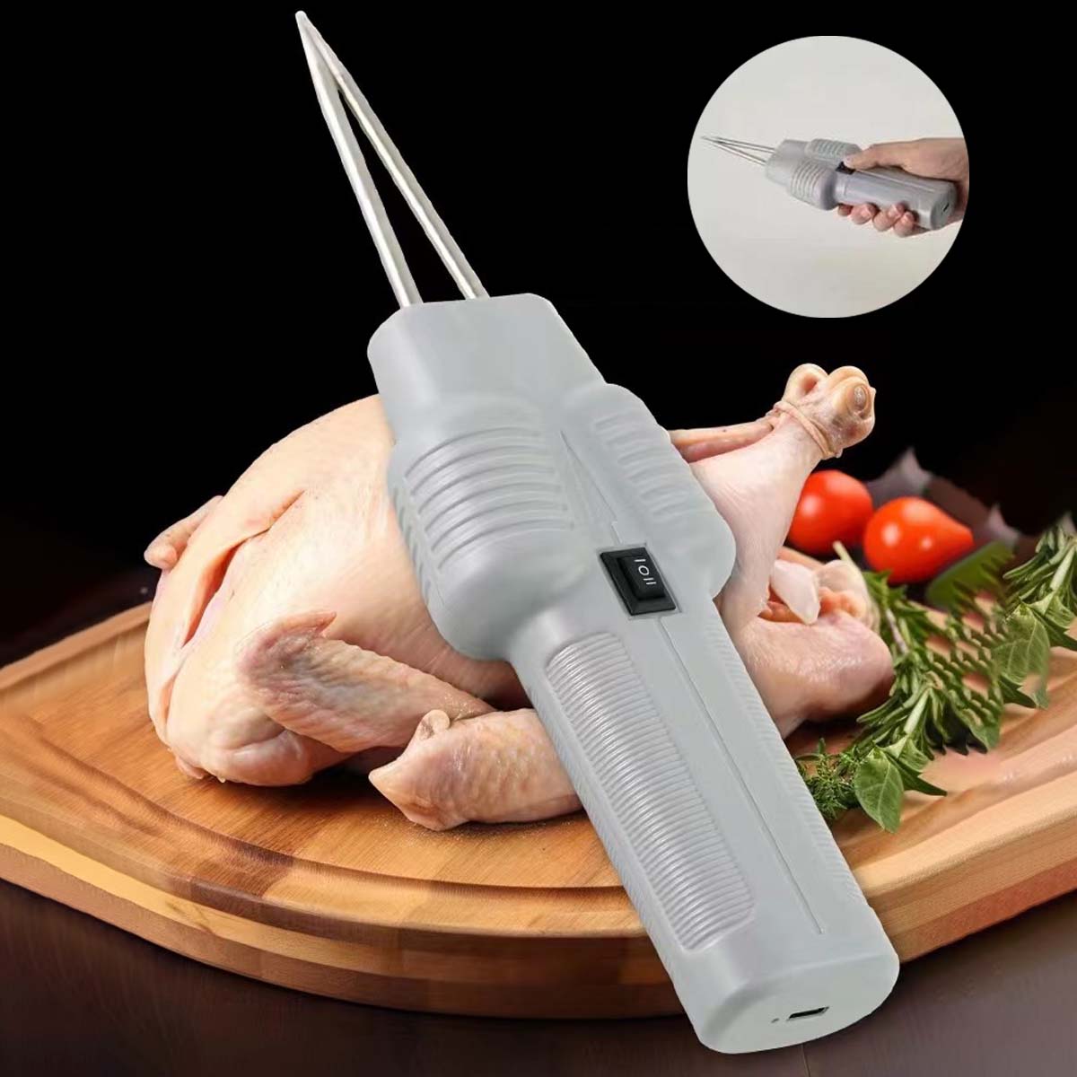 【Kúpte 1 a získajte 1 zadarmo】Prenosný elektrický sťahovák peria pre kurčatá, kačice, husi a hydinu (nabíjanie cez USB)